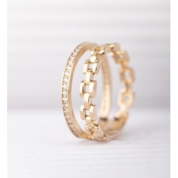Bague femme en Or Rose 18 Carats Ref 65212 | Chichkhane