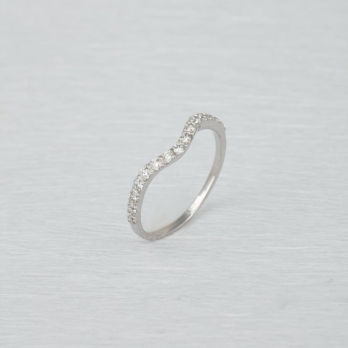 Alliance femme en Or Blanc 18 Carats Ref 68916 | Chichkhane