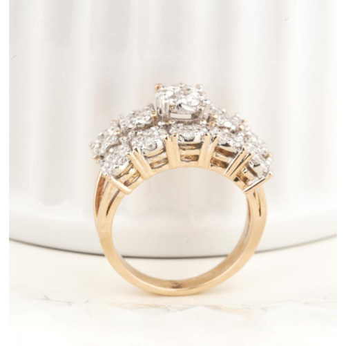Solitaire femme en Or Bicolore  18 Carats Ref 65042 | Chichkhane