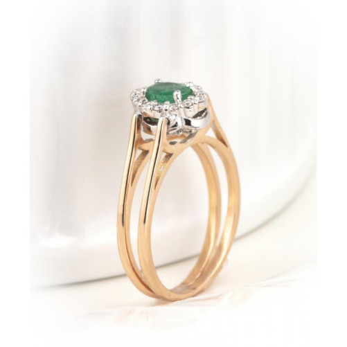 Bague femme en Or Bicolore 18 Carats Ref 65034 | Chichkhane