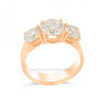 Solitaire femme en Or Jaune 18 Carats Ref 64997 | Chichkhane