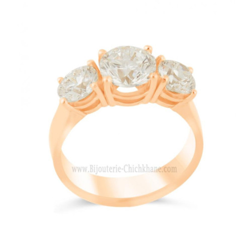 Solitaire femme en Or Jaune 18 Carats Ref 64997 | Chichkhane