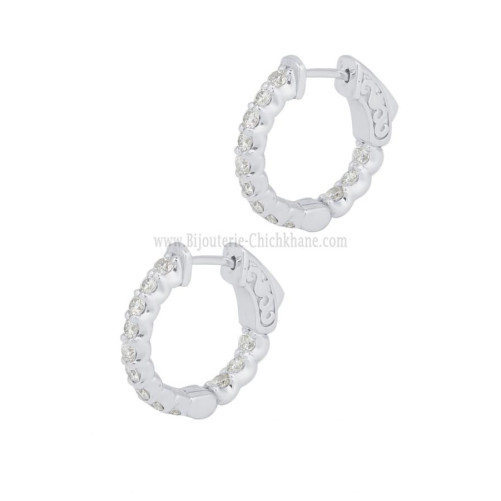 Boucles D'oreilles Diamants 64996