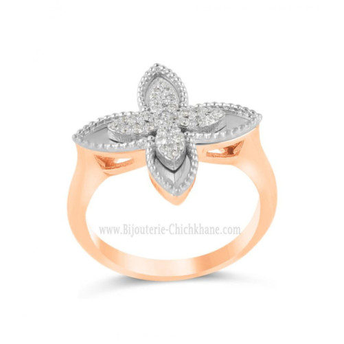 Bague femme en Or Bicolore  18 Carats Ref 64971 | Chichkhane