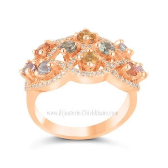Bague femme en Or Rose 18 Carats Ref 64964 | Chichkhane