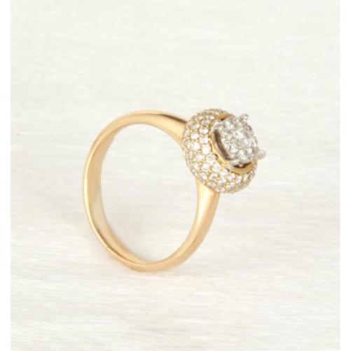 Solitaire femme en Or Bicolore  18 Carats Ref 47323 | Chichkhane