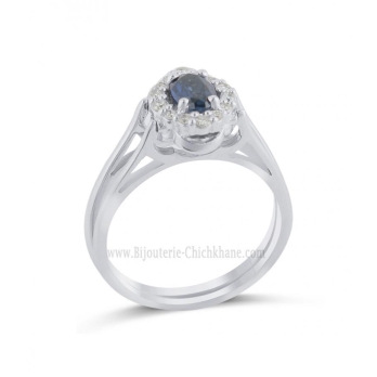 Bague femme en Or Blanc 18 Carats Ref 64963 | Chichkhane