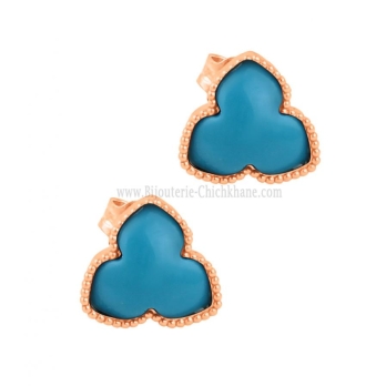 Boucles d'oreilles femme en Or Rose 18 Carats Ref 64952 | Chichkhane