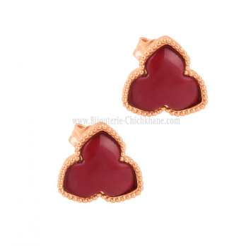 Boucles d'oreilles femme en Or Rose 18 Carats Ref 65586 | Chichkhane