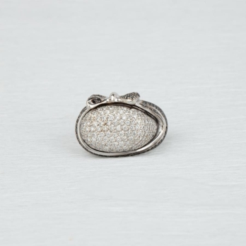 Bague femme en Or Blanc 18 Carats Ref 9538 | Chichkhane