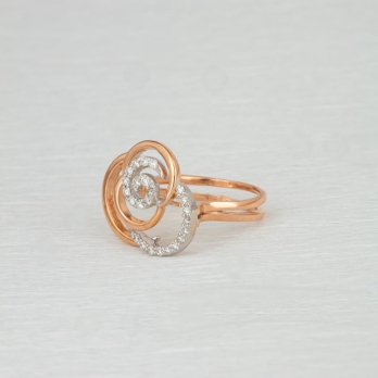 Bague femme en Or Bicolore  18 Carats Ref 68936 | Chichkhane