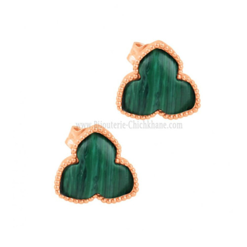 Boucles d'oreilles femme en Or Rose 18 Carats Ref 64951 | Chichkhane