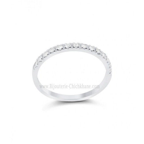 Alliance femme en Or Blanc 18 Carats Ref 64456 | Chichkhane