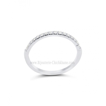 Alliance femme en Or Blanc 18 Carats Ref 64430 | Chichkhane