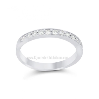 Alliance femme en Or Blanc 18 Carats Ref 64426 | Chichkhane