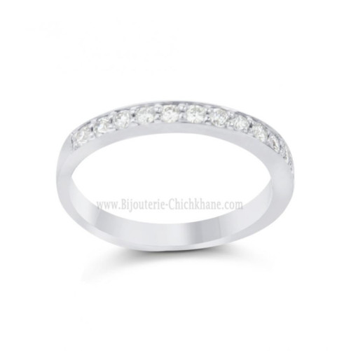 Alliance femme en Or Blanc 18 Carats Ref 64426 | Chichkhane