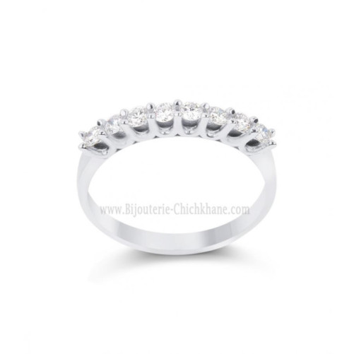 Alliance femme en Or Blanc 18 Carats Ref 64409 | Chichkhane