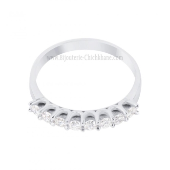 Alliance femme en Or Blanc 18 Carats Ref 64409 | Chichkhane