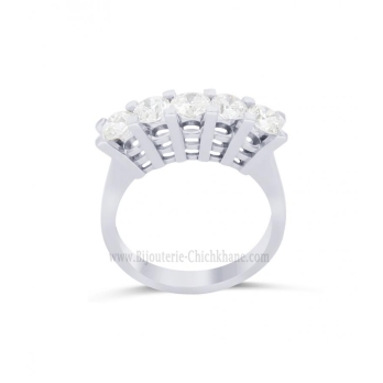 Alliance femme en Or Blanc 18 Carats Ref 64403 | Chichkhane