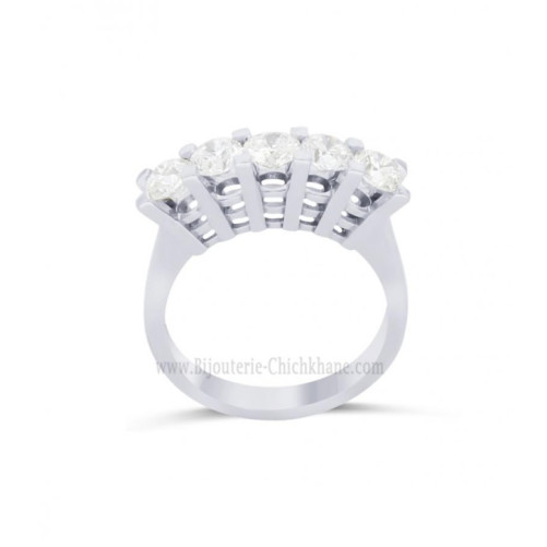 Alliance femme en Or Blanc 18 Carats Ref 64403 | Chichkhane