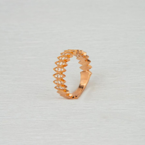 Alliance femme en Or Rose 18 Carats Ref 59539 | Chichkhane