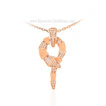 Pendentif femme en Or Rose 18 Carats Ref 64377 | Chichkhane