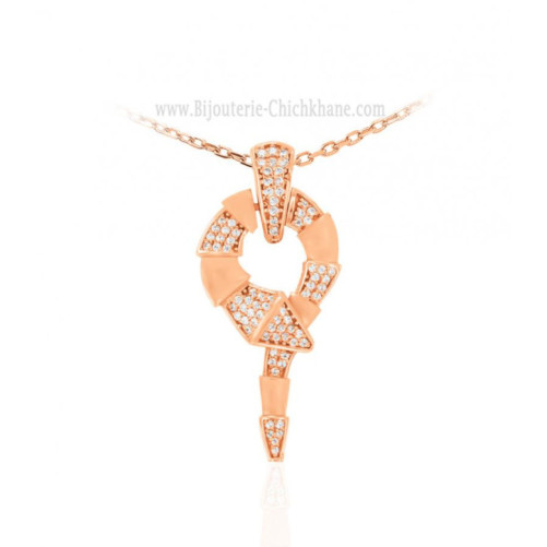 Pendentif femme en Or Rose 18 Carats Ref 64377 | Chichkhane