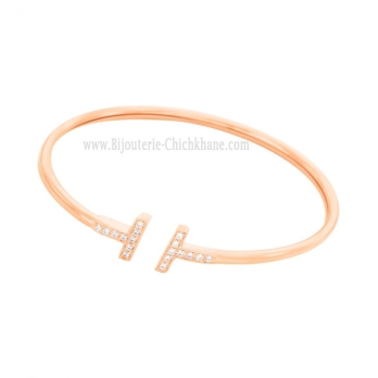 Bracelet femme en Or Rose 18 Carats Ref 64361 | Chichkhane