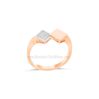 Bague femme en Or Bicolore  18 Carats Ref 64351 | Chichkhane