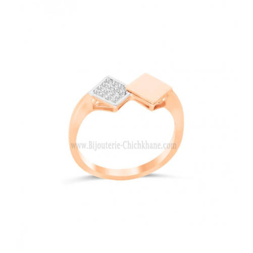 Bague femme en Or Bicolore  18 Carats Ref 64351 | Chichkhane