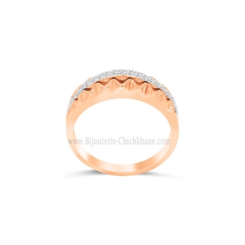 Bague femme en Or Bicolore  18 Carats Ref 64349 | Chichkhane