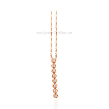 Collier femme en Or Rose 18 Carats Ref 64322 | Chichkhane