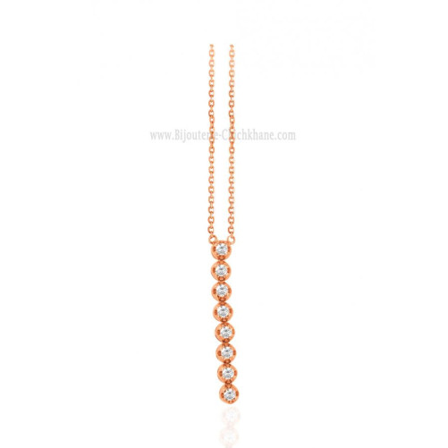Collier femme en Or Rose 18 Carats Ref 64322 | Chichkhane