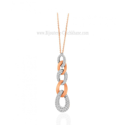 Collier femme en Or Bicolore  18 Carats Ref 64317 | Chichkhane