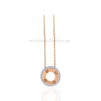 Collier femme en Or Bicolore  18 Carats Ref 64314 | Chichkhane