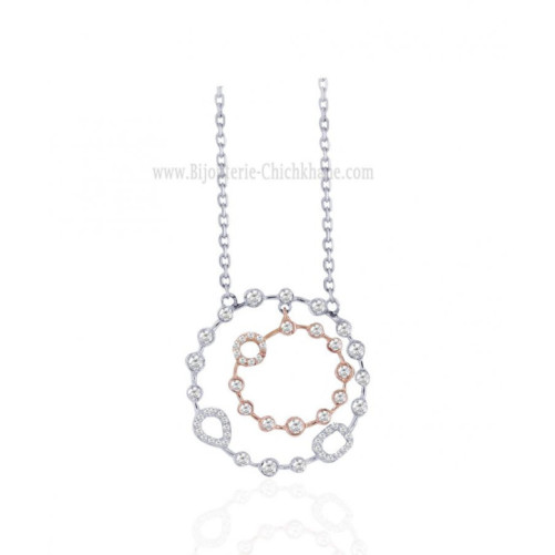 Collier femme en Or Bicolore  18 Carats Ref 64312 | Chichkhane