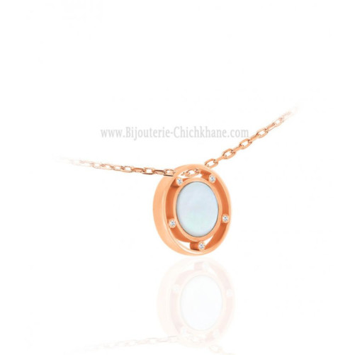 Collier femme en Or Rose 18 Carats Ref 64273 | Chichkhane