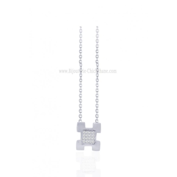 Collier femme en Or Blanc 18 Carats Ref 64178 | Chichkhane