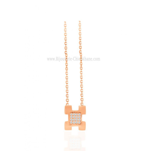 Collier femme en Or Rose 18 Carats Ref 64177 | Chichkhane