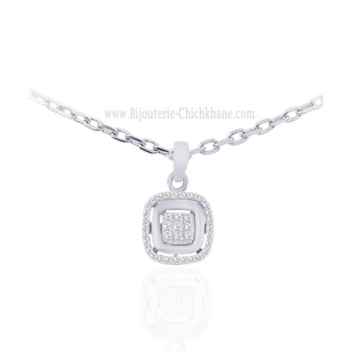 Pendentif femme en Or Blanc 18 Carats Ref 64150 | Chichkhane