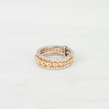 Bague femme en Or Bicolore  18 Carats Ref 43231 | Chichkhane