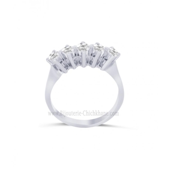 Alliance femme en Or Blanc 18 Carats Ref 64255 | Chichkhane