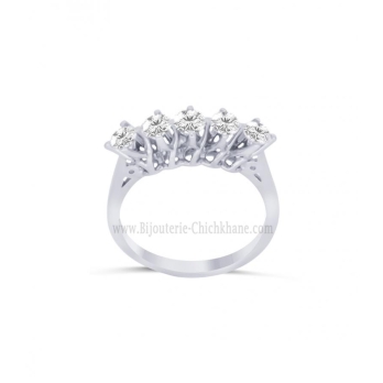 Alliance femme en Or Blanc 18 Carats Ref 64254 | Chichkhane