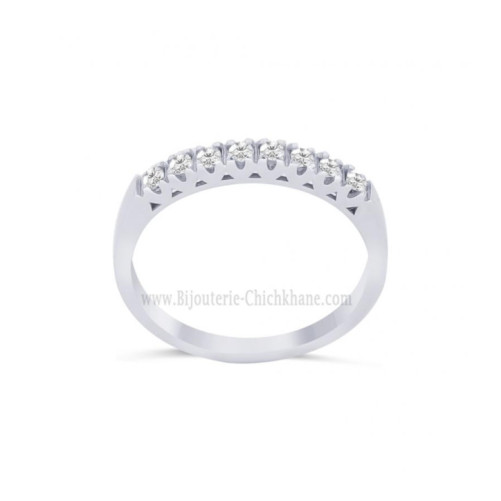 Alliance femme en Or Blanc 18 Carats Ref 64155 | Chichkhane