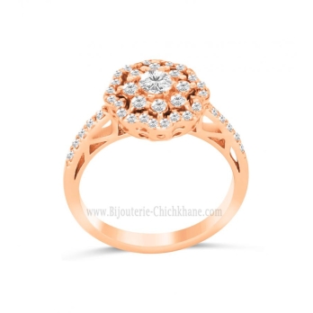 Solitaire femme en Or Rose 18 Carats Ref 64137 | Chichkhane