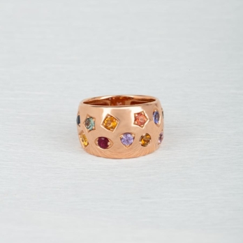 Bague femme en Or Rose 18 Carats Ref 68921 | Chichkhane