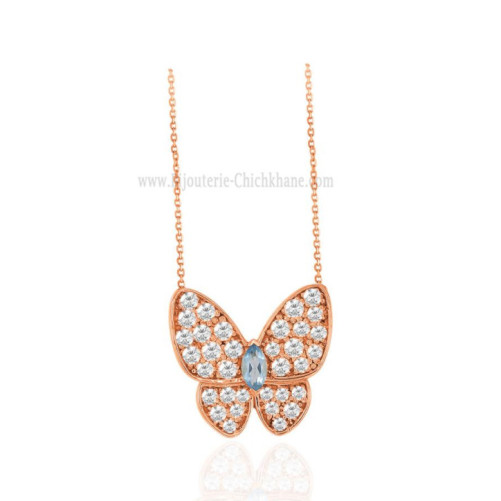 Collier femme en Or Rose 18 Carats Ref 63981 | Chichkhane