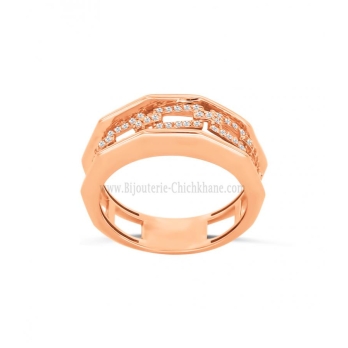 Bague femme en Or Rose 18 Carats Ref 63947 | Chichkhane