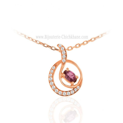 Pendentif femme en Or Rose 18 Carats Ref 63930 | Chichkhane