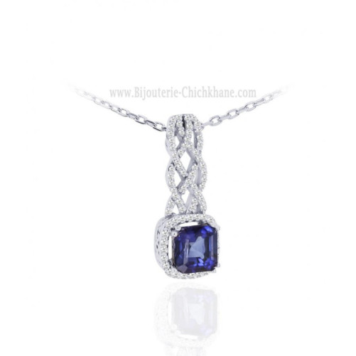 Pendentif femme en Or Blanc 18 Carats Ref 63928 | Chichkhane